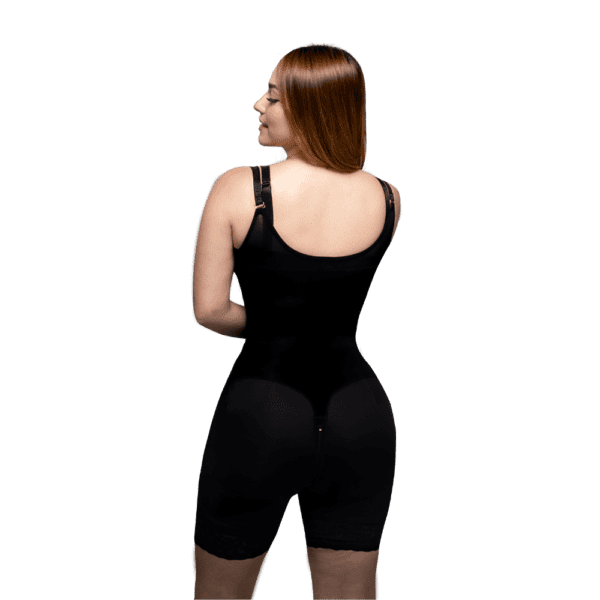 Strapless Mid-Thigh High Compression 2 Level Snap Girdle - Image 2